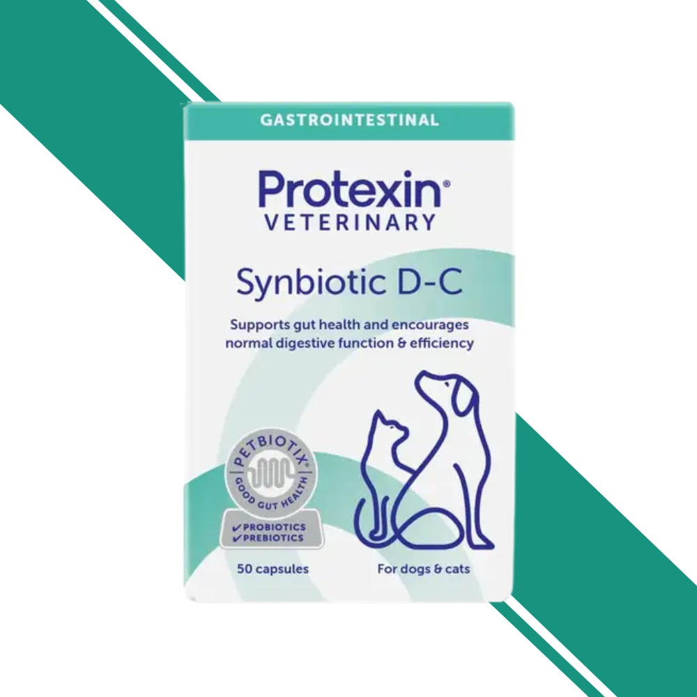 Protexin Veterinary Synbiotic D-C Digestive Health Supplement for Cats and Dogs